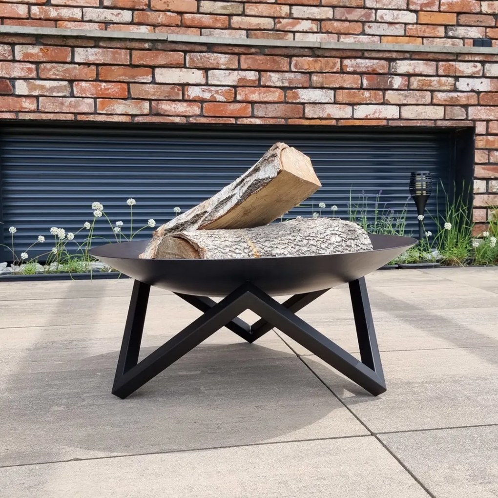 ZÁHRADNÉ OHNISKO NEREO ČIERNE 100 cm