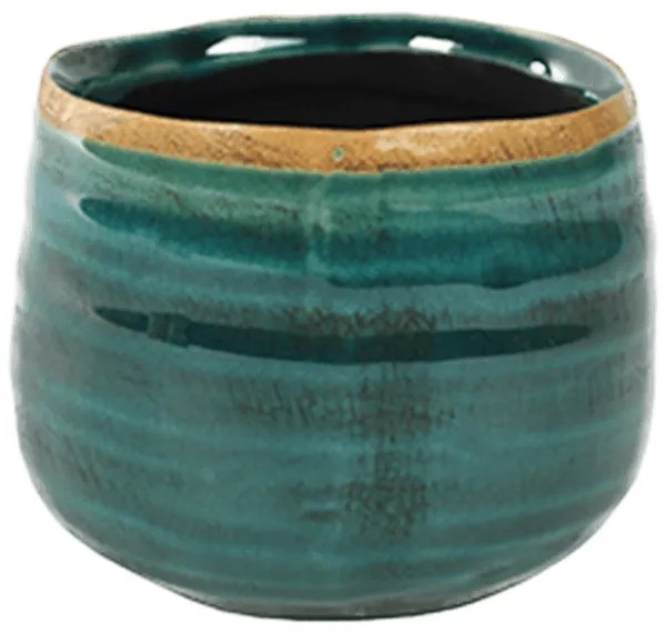 Kvetináč Indoor Pottery Pot Iris turqoise 21x17 cm