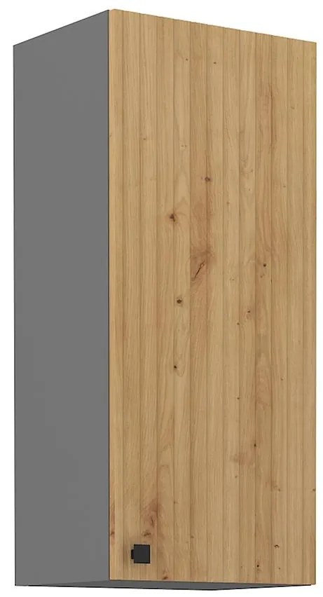 Kuchynská skrinka AVA dub artisan/antracitová 40g-90 1f