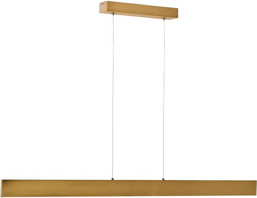 LED závesné svietidlo v zlatej farbe s kovovým tienidlom Boadella – Kave Home