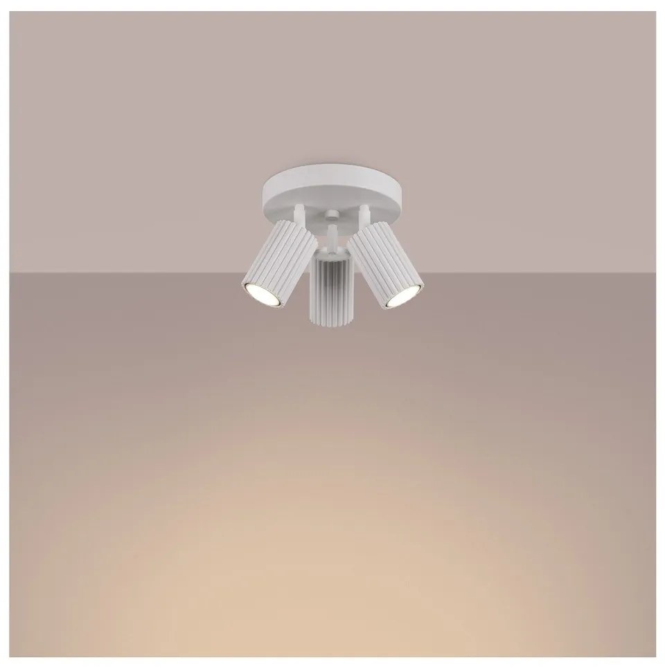 Biele bodové svietidlo Gleam – Sollux