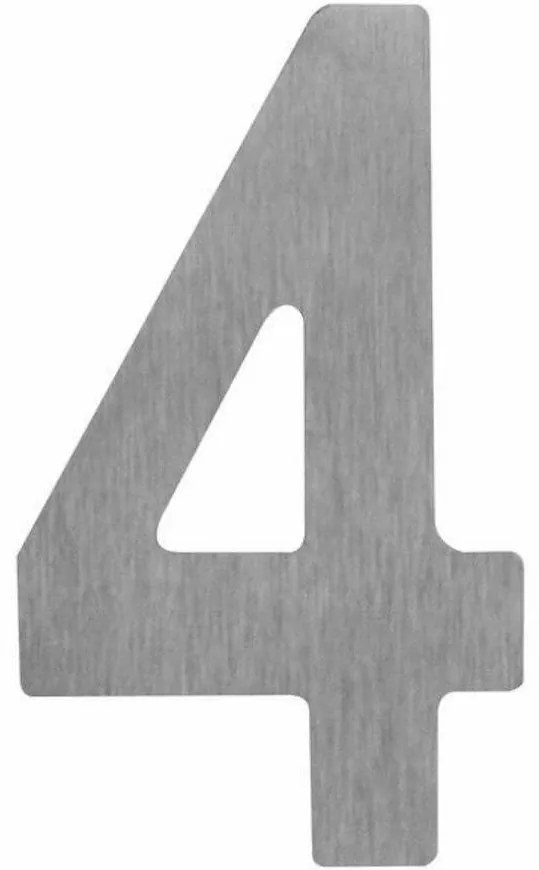 Číslica samolepiaca inox 50 mm (4)