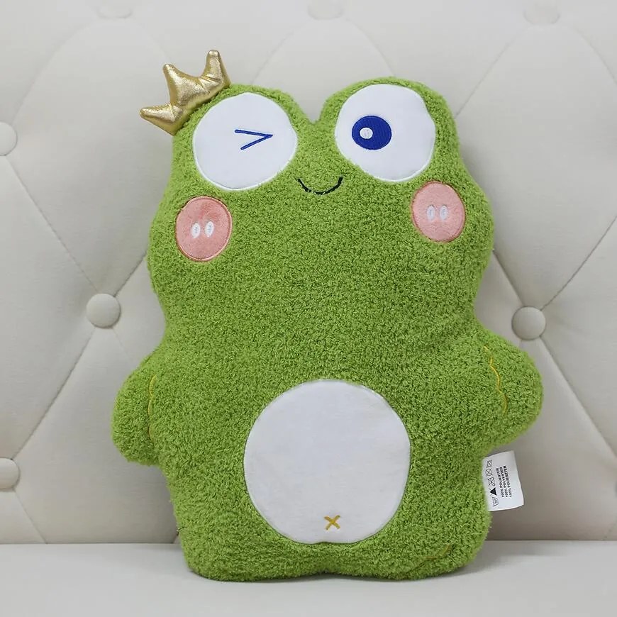 Vankúš Žaba 32x38 cm zelený