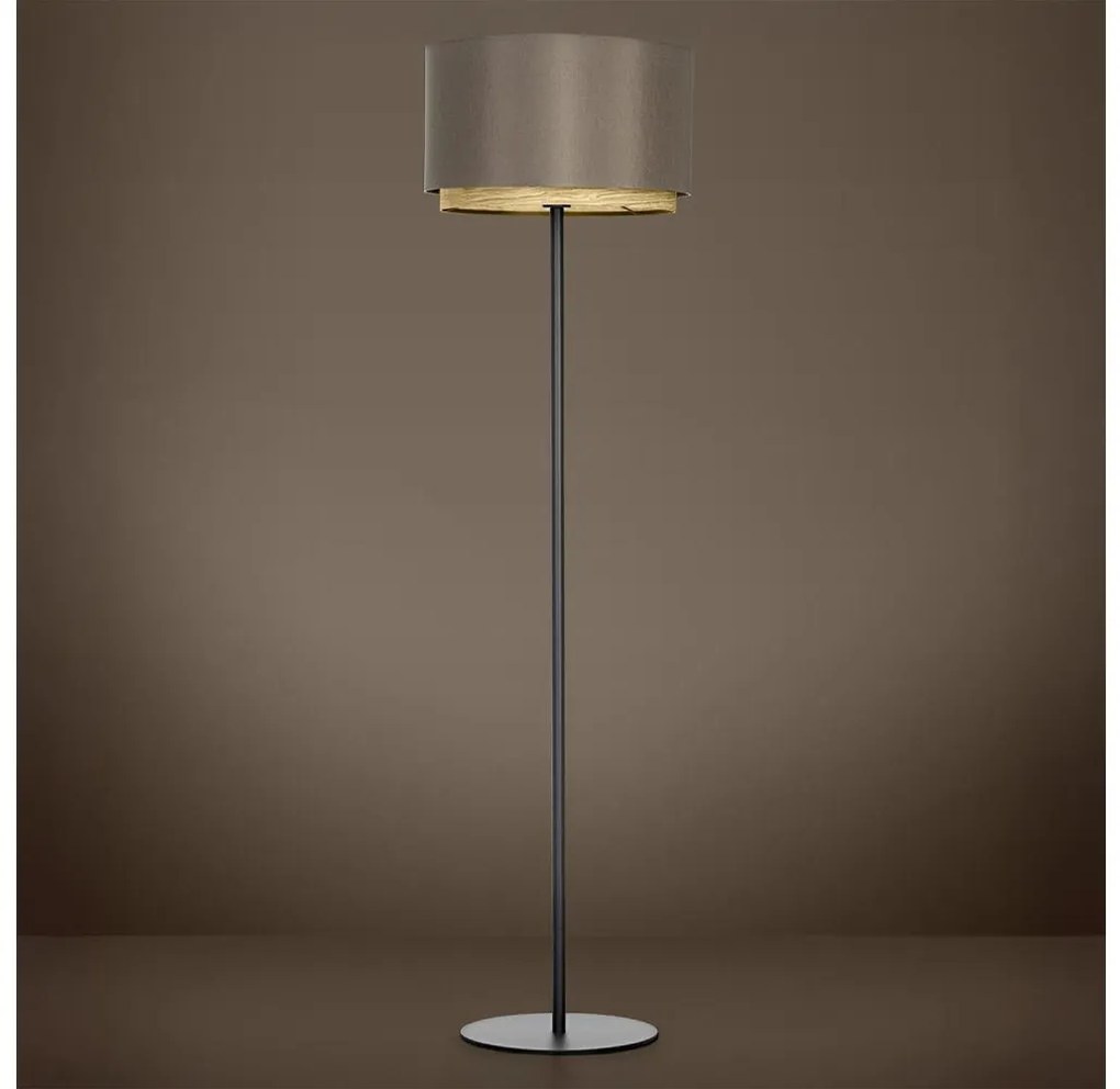 Eglo 390124 - Stojacia lampa MARCHENA 1xE27/40W/230V hnedá