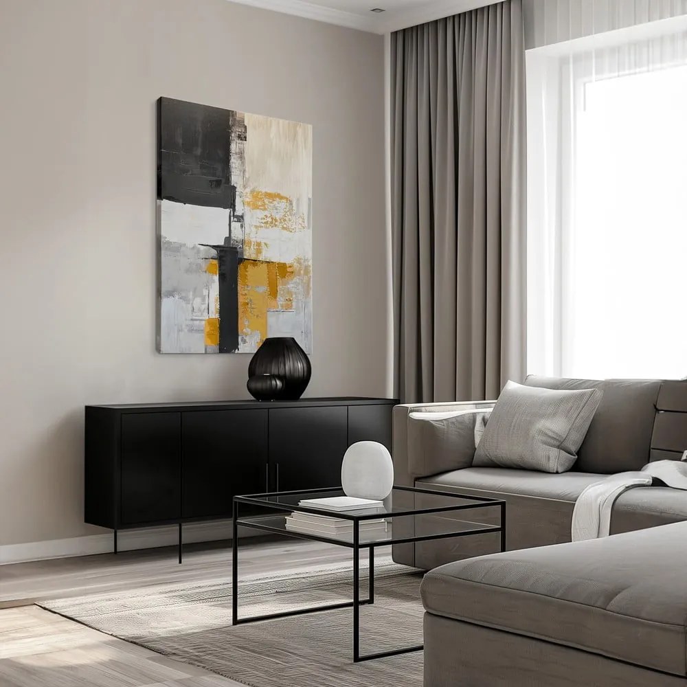 Obraz s ručne maľovanými prvkami 70x100 cm Jade – Styler