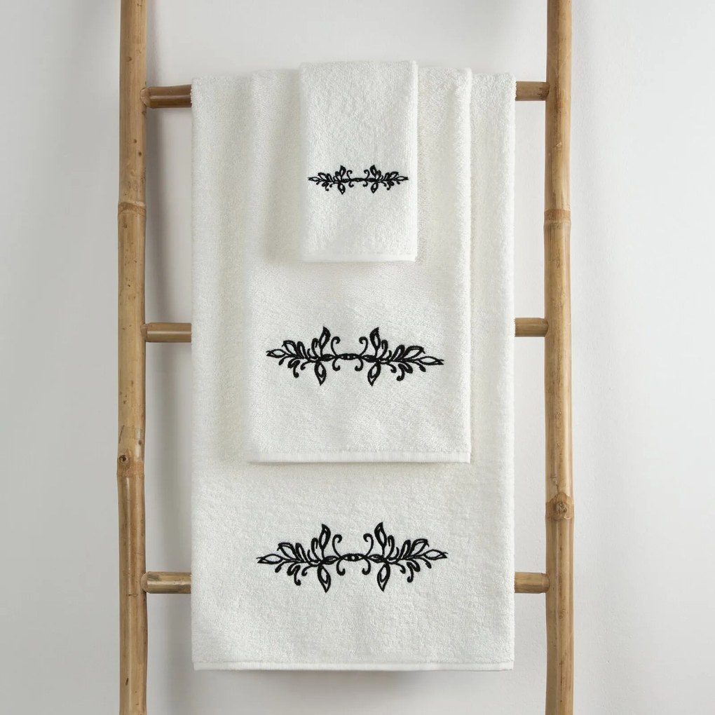 BAVLNENÝ UTERÁK KAMELIA SADA 1KS 30X50 CM, 1KS 50X90 CM, 1KS 70X140 CM BIELA