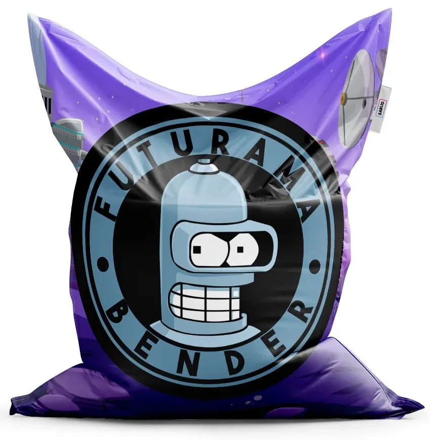 Sablio Sedací vak Futurama Bender Planéta s vysielačmi - 200x140 cm