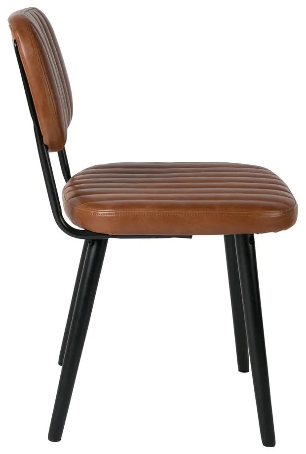 Koňakovohnedá jedálenská stolička Jake Worn – White Label