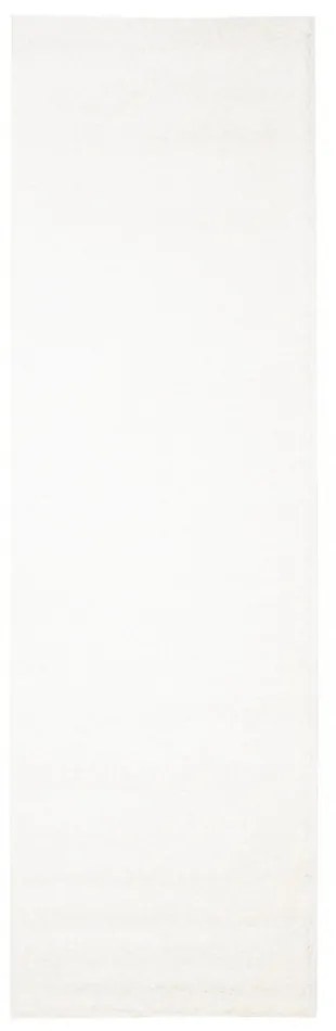 Kusový koberec Shaggy Parba biely atyp 80x300cm