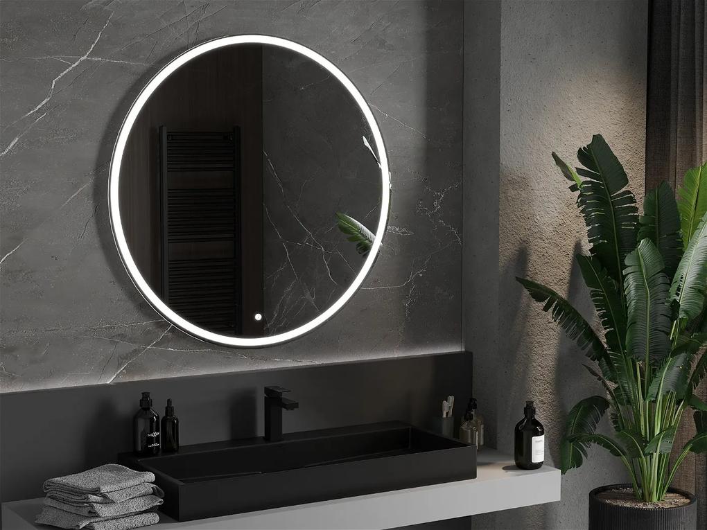 Mexen Gobi, LED okrúhle kúpeľňové zrkadlo s podsvietením 100 cm, 6000K, ochrana proti zahmlievaniu, 9801-100-100-611-00