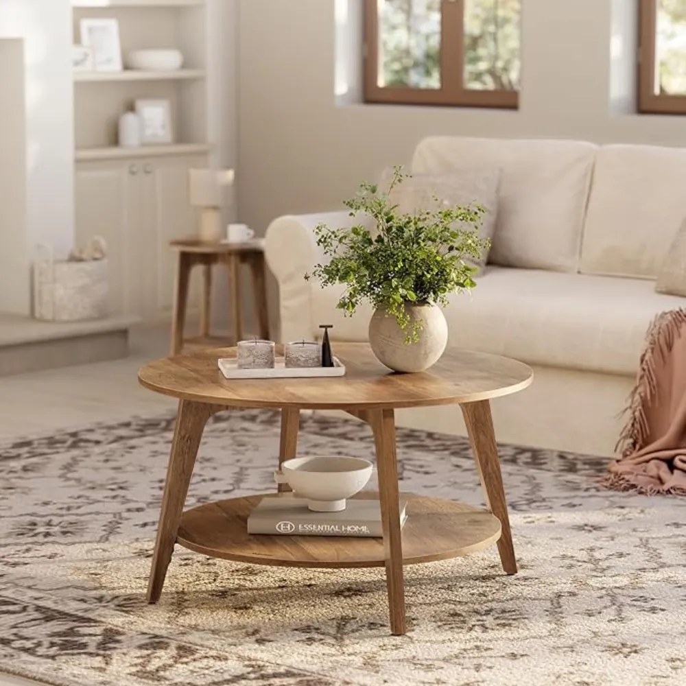 Konferenčný stolík NORDIC, 80x45cm, hnedá Vasagle