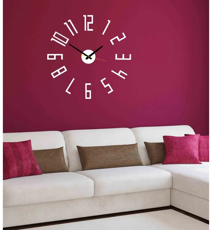 Nástenné hodiny Quartz, nalepovacie dekorácie, 3D zrkadlové nálepky Xmomo X0018-Wall clock HEU-
