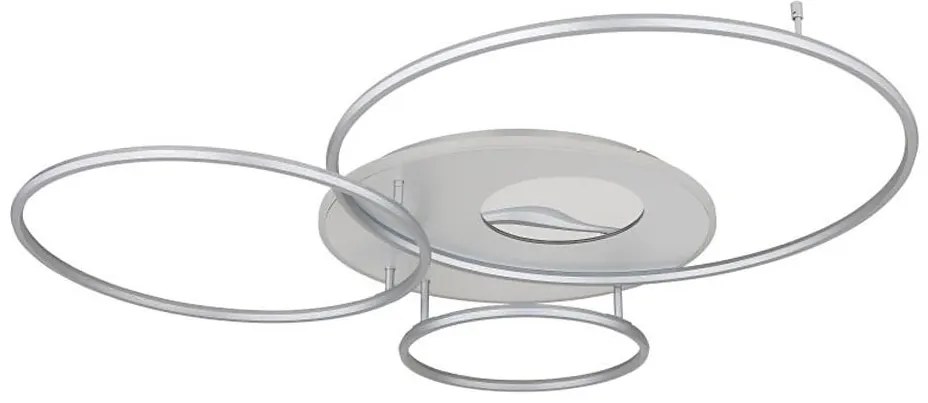 Globo 48466-70A - stmievateľné LED stropné svietidlo INVERTINA LED/70W/230V strieborné + diaľkové ovládanie