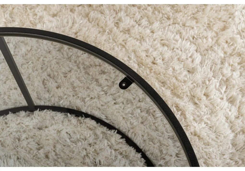 Konferenčný stolík Aurum Black s tmavým sklom, 80 cm