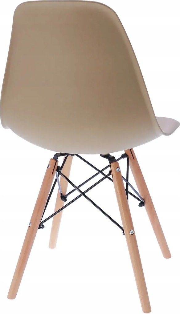 Dekorstudio Dizajnová jedálenská stolička v škandinávskom štýle - béžová