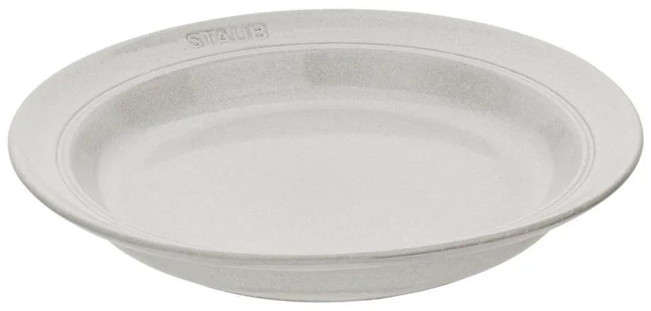 Staub Hlboký tanier STAUB 24 cm biely hľuzovka