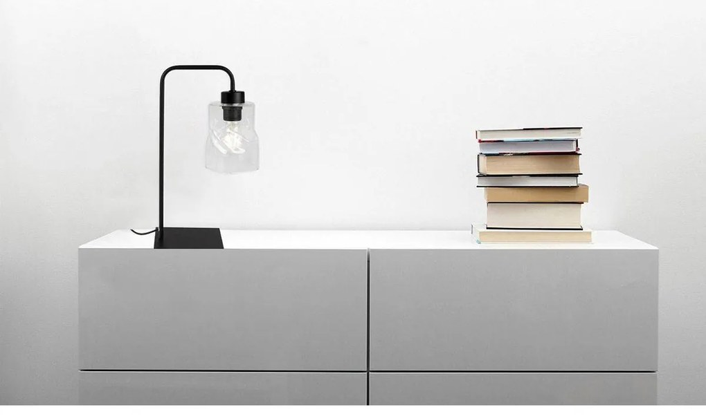 Stolná lampa Niki, 1x sklenené tienidlo (výber z 3 farieb)
