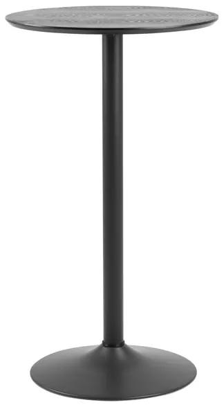 Barový stolík Ireland 80x80 cm (čierna)