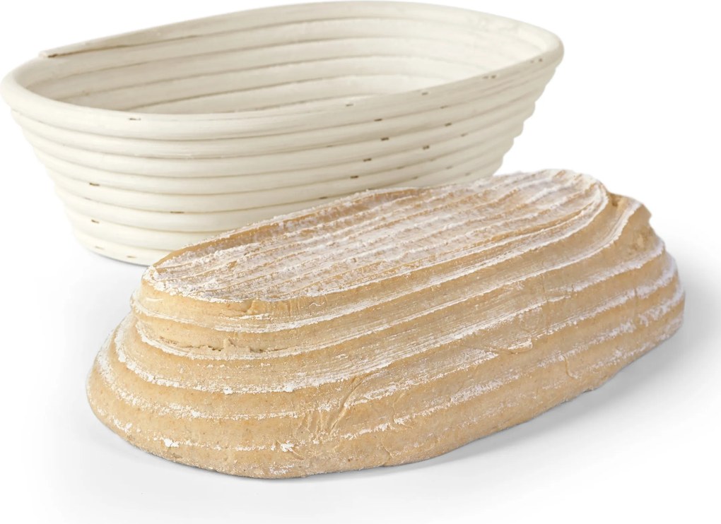 Oválna ošatka na kysnutie cesta