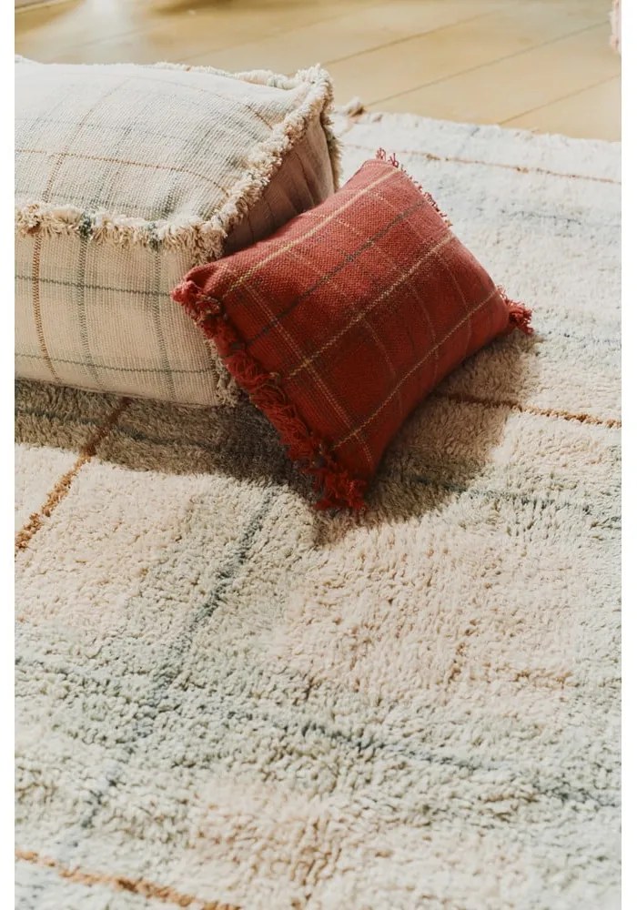 Krémový detský sedací vak Blue Sage – Lorena Canals