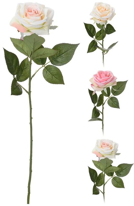 Vetva ruže 60CM 3ASS CLR
