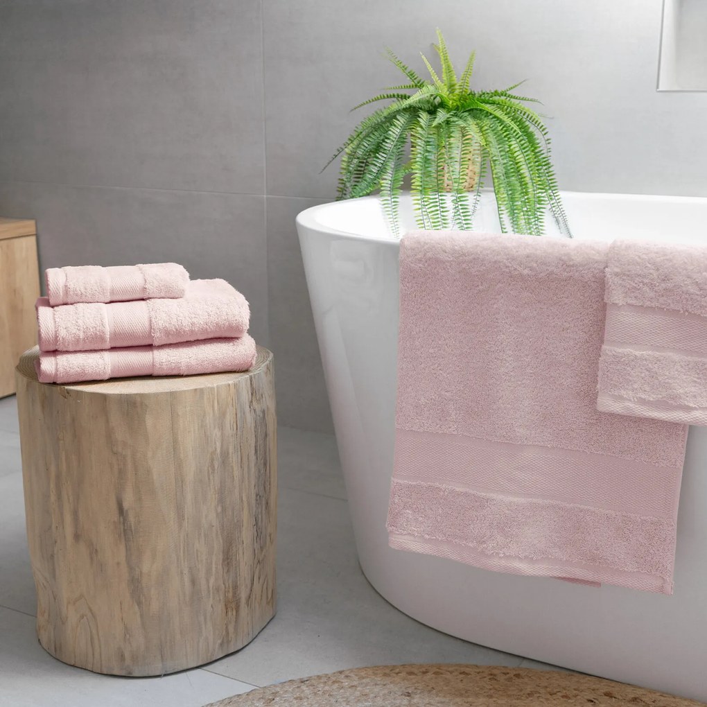 Goldea bambusový uterák/osuška - pastelovo ružový 50 x 100 cm