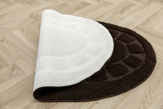 Kúpeľňový koberček Ocean hnedý ovál