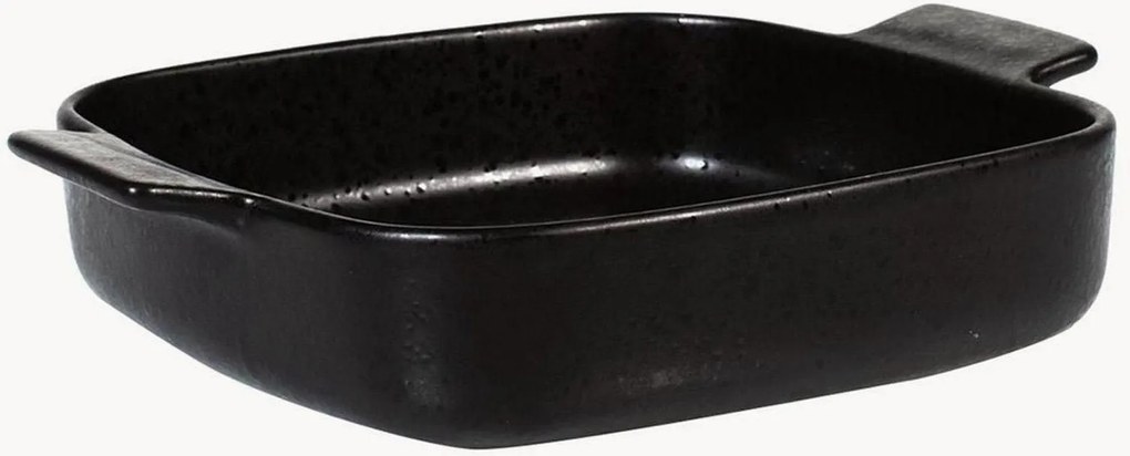 Štvorcová kameninová zapekacia misa Black