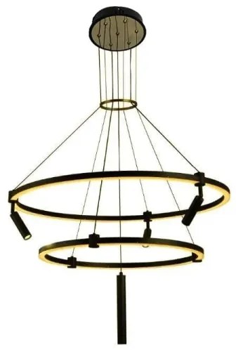 LED Stmievateľný luster na lanku LED/140W/230V 3000-6500K + diaľkové ovládanie