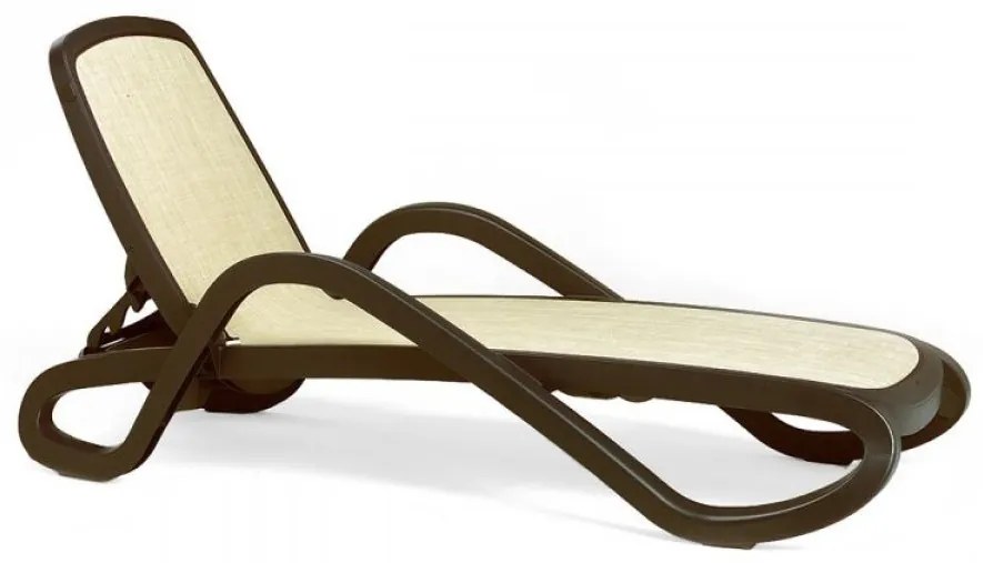ALFA záhradné lehátko bianco/beige