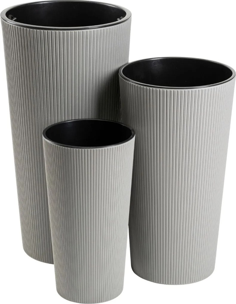 PLASTOVÝ KVETINÁČ URBANIKA ECO 57X29,5 CM SIVÁ
