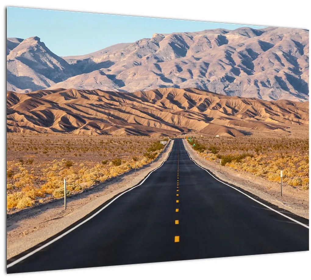 Sklenený obraz - Death Valley, Kalifornia, USA (70x50 cm)