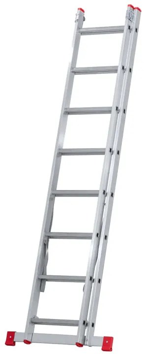 Hliníkový dvojdielny výsuvný rebrík VENBOS HOBBY, 2x8 priečok, 3,38 m