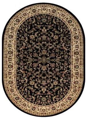 Koberec ROYAL ADR ovál vzor 1745 čierny