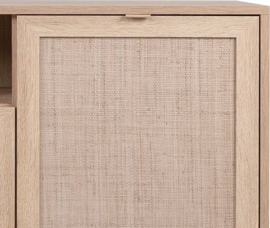 Skrinka 2-dverová Bali, dub sonoma/výplet