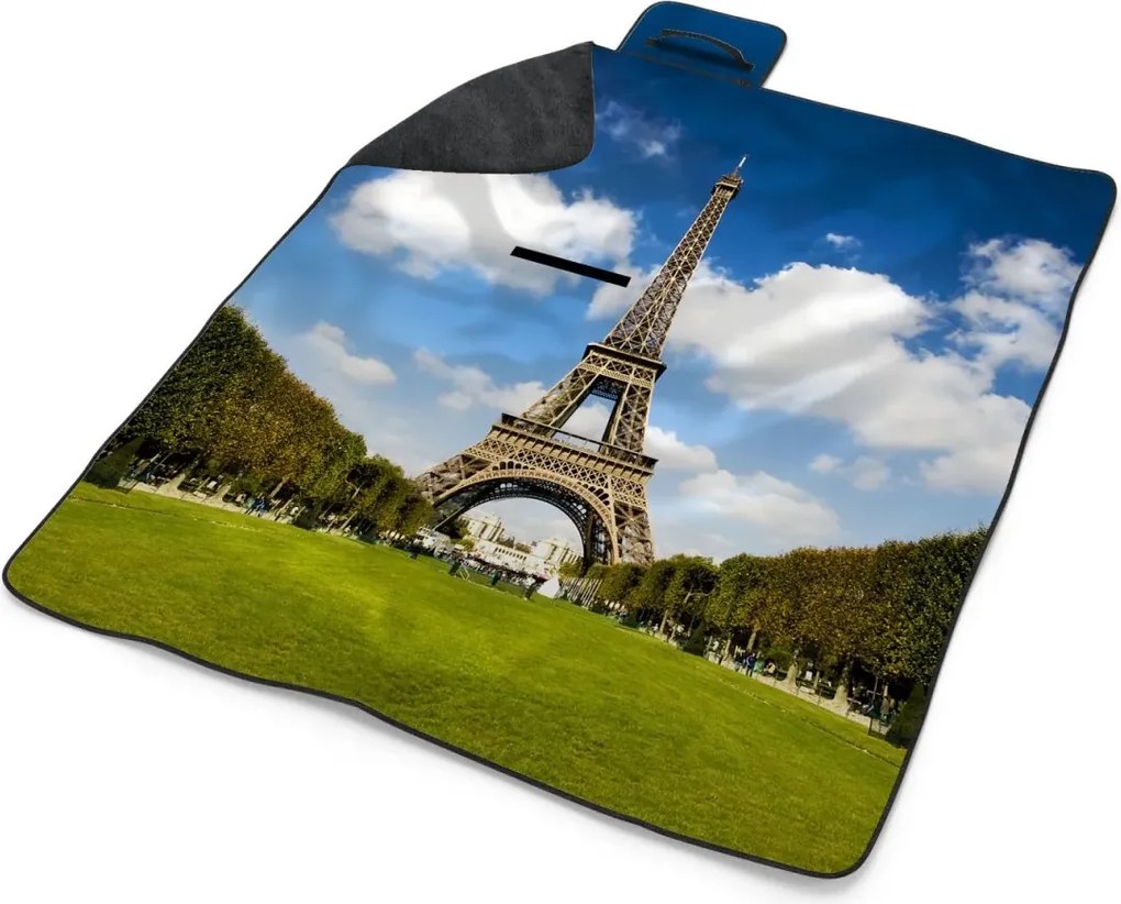 Sablio Plážová deka Eiffelova veža : 200x140 cm