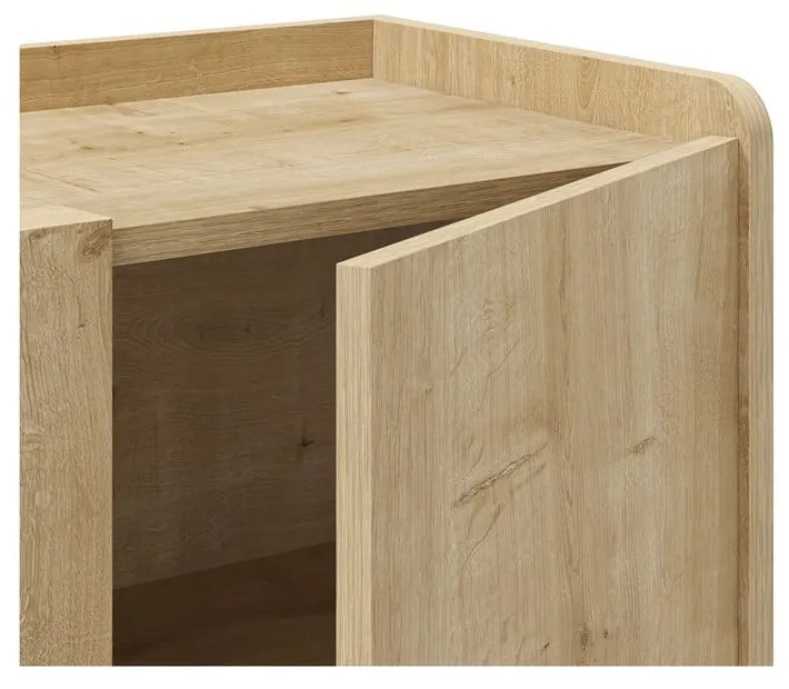Skrinka v dekore duba v prírodnej farbe 80x80x40 cm Daira – Marckeric