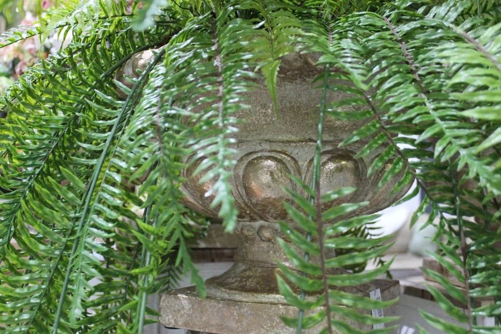 Krémovo zlatá zámocká nádoba 42cm