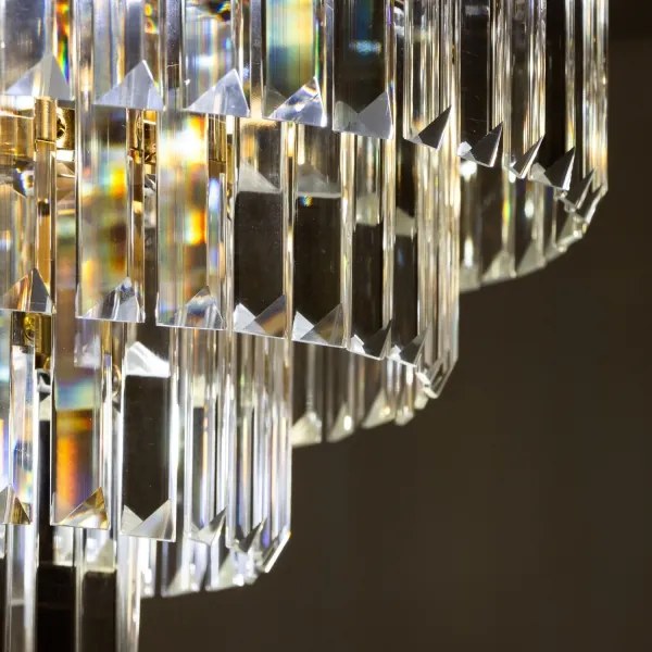 Brilagi - Prisadený luster CRYSTAL 5xE14/40W/230V zlatá