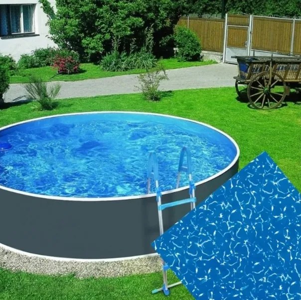 Planet Pool 10982 Náhradná bazénová fólia Waves pre bazén ø 3,6 m x 0,92 m