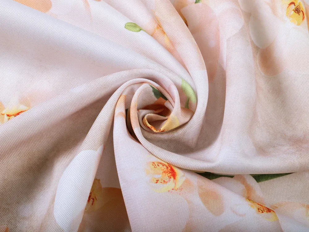 Biante Teflónový štvorcový obrus TF-045 Orchidey na béžovom 90x90 cm