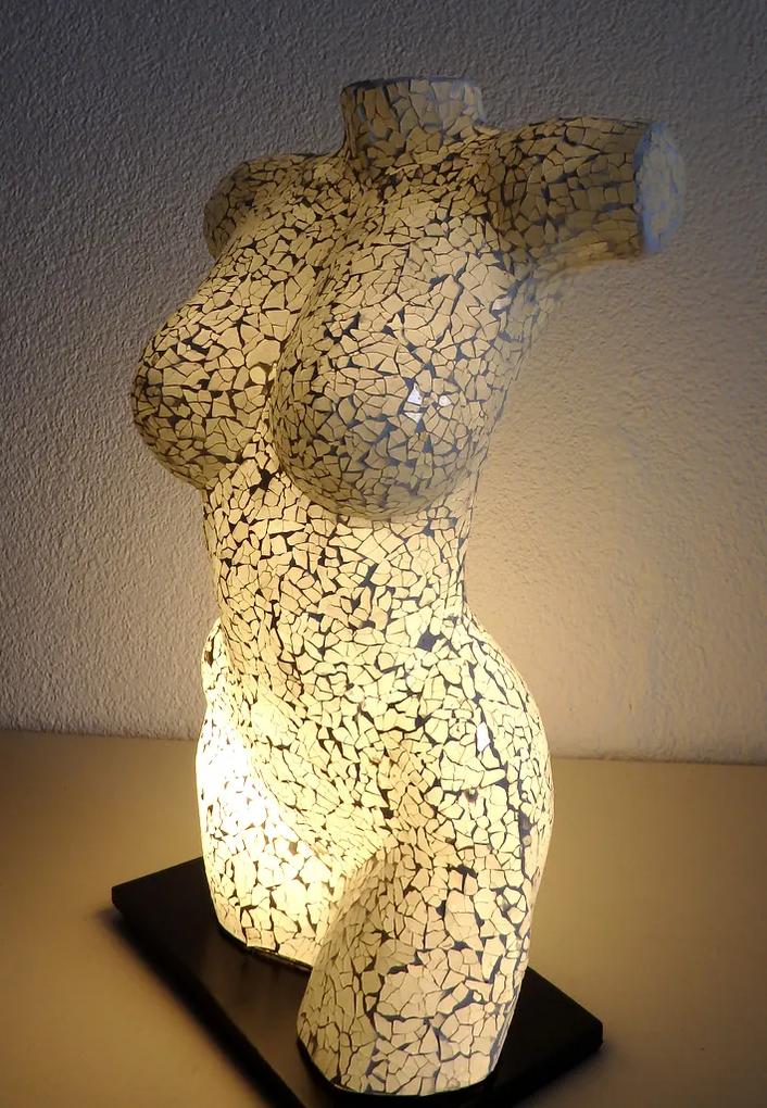Stolná dizajnová lampa - TORZO ŽENA