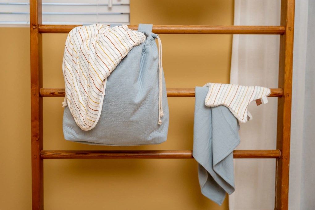 Závesná taška na hračky Pure Soft Blue
