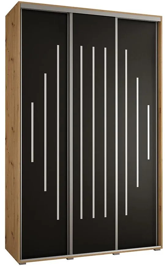 Skriňa 45 Canaris 12 160 artisan/čierna/silver