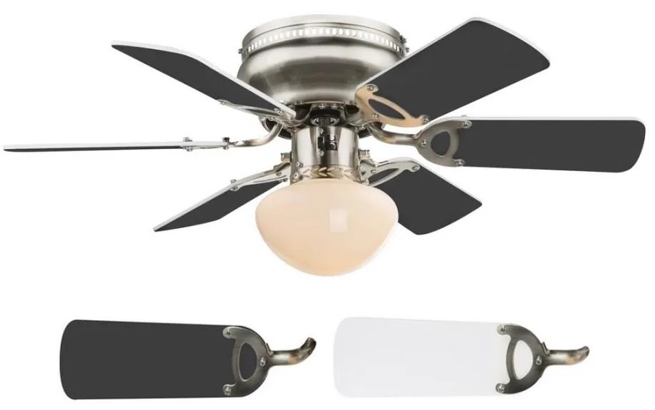 Globo 03803 - Stropný ventilátor UGO 1xE27/60W/230V