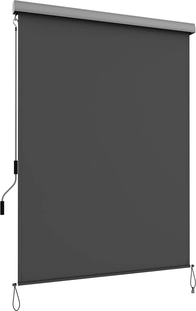 Zvislá markíza pre exteriér vodotesná 1,4 m x 2,5 m, šedá