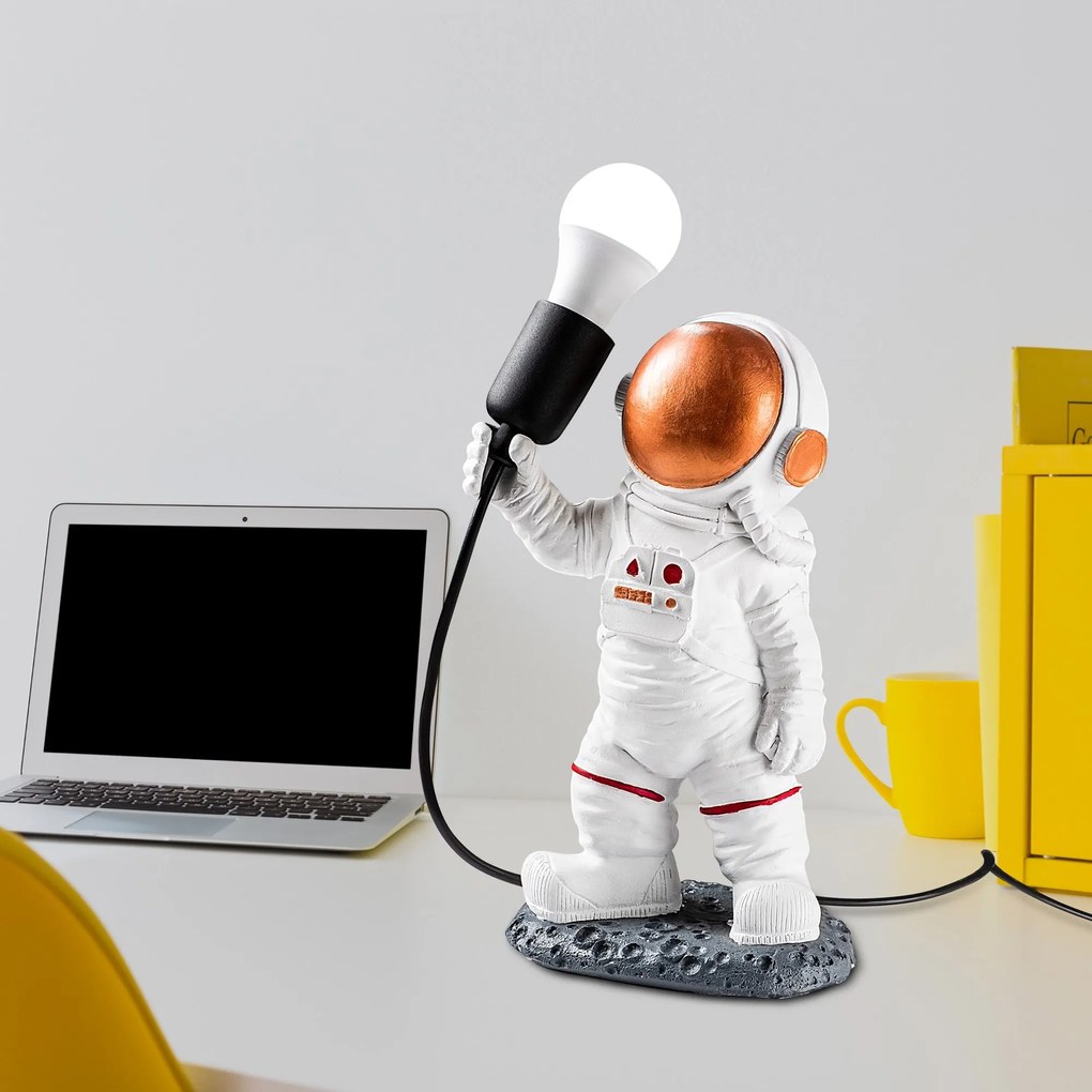 Stolní lampa Astronaut bronzová/bílá