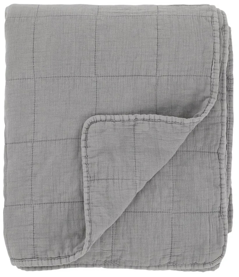 Šedý prehoz s opraným vzhľadom Aix Vintage Quilt - 130*180 cm