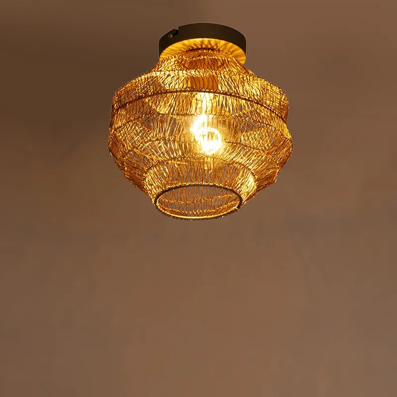 Orientálne stropné svietidlo zlaté 25 cm - Vadi