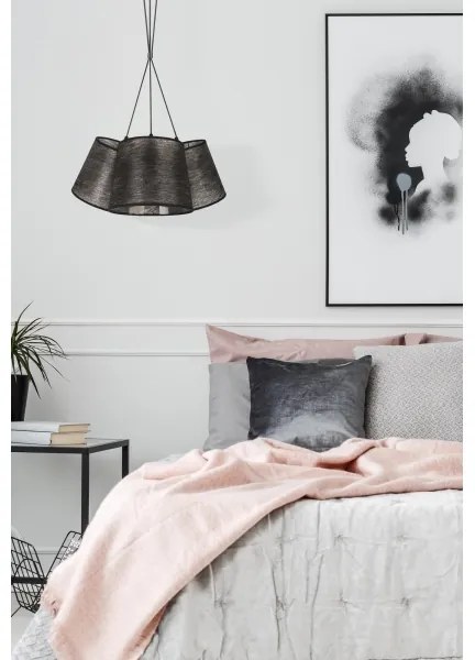 Duolla - Luster na lanku ROSSA 3xE27/40W/230V čierna